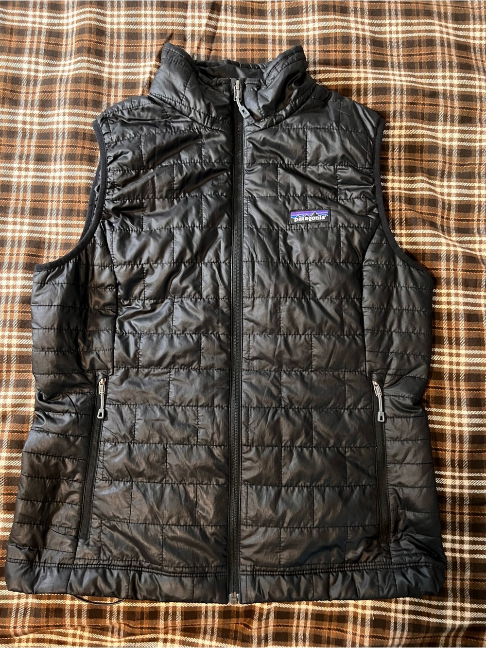 Patagonia Women’s Black Nano Puff Quilted Insulated Puffer Vest M